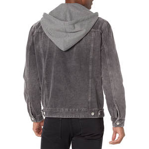 Chaqueta vaquera informal para hombre al por mayor con cortavientos bordado en el interior de piel para otoño MOQ bajo ropa vaquera - Product Image 2