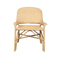 Fauteuil en rotin tressé naturel simple et moderne pour chambre à coucher, salon, salle à manger, mobilier de salon extérieur