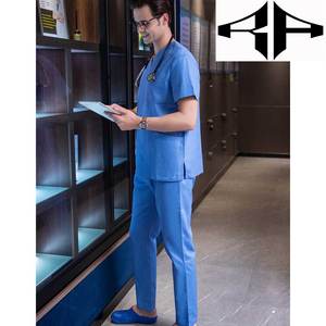 Uniformes de enfermería para hombre con logotipo personalizado de alta calidad, uniformes hospitalarios de verano con estilo y tela tejida, el mejor diseño nuevo - Product Image 5