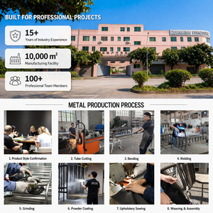 Sofá de Jardín de Teca para Exteriores, Conjunto de Sofás en Forma de <span class=keywords><strong>L</strong></span>, Impermeable, con Estructura de Aluminio, Sofá Seccional para Hotel o <span class=keywords><strong>Resort</strong></span> - Product Image 4