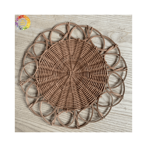 Mantel Individual de ratán hecho a mano/alta calidad y precio competitivo, tejido natural para plato de tetera, cuenco y tapete de aislamiento de mesa - Product Image 1