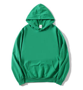 เสื้อฮู้ดดี้ผ้าฟลีซคอตตอน 100% คุณภาพสูง เป็นมิตรกับสิ่งแวดล้อม ทรงโอเวอร์ไซส์ กันยับ สีพื้น รับสกรีนลาย พิมพ์โลโก้ ปักโลโก้ สำหรับผู้ชาย - Product Image 1