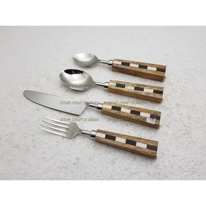 New Medieval Cutlery Set New Metal Cutlery Set for Kitchenware New Metal Flatware Spoon and Fork High Quality Durable Low Price - Product Image 4