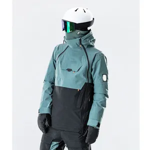 2023 Winter Skipak Warm Outdoor Snowboardset Heren Ski-Overall Uit Één Stuk Skipak Waterdichte Capuchon Set