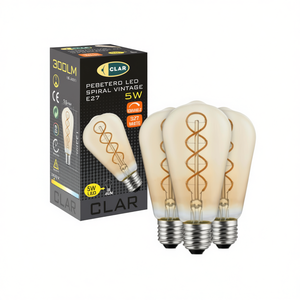 Ampoule LED vintage à intensité variable 5W ST58 - Product Image 2