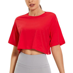 Top Deportivo Corto de Verano para Mujer, Ecológico, de Alta Calidad, Último Diseño, Hecho en Pakistán, Tejido de Punto, 100% Algodón, Transpirable - Product Image 1
