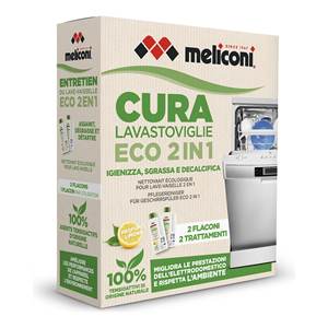 Limpiador de Lavavajillas Ecológico 2en1 Green Meliconi 2x250ml, Herramienta y Accesorio de Limpieza para el Hogar, Modelo 656162 - Product Image 2