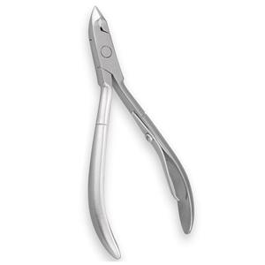 Poussoir à cuticules à lame incurvée Coupe-ongles incarnés en acier avec poignée imprimée pour le soin des ongles des orteils Ressort de baril 76 - Product Image 1