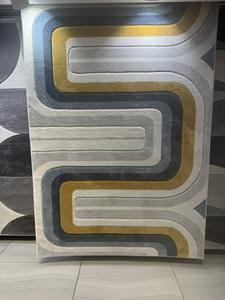 METICULOUS Tapis doux en polyester double Schling durable incurvé à la main une touche spéciale pour la décoration intérieure - Product Image 6