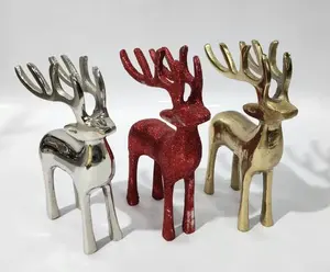 Adorno de escultura de Metal en forma de Reno al por mayor para el hogar, Hotel, oficina, Decoración de mesa, adorno de escultura de Animal - Product Image 2