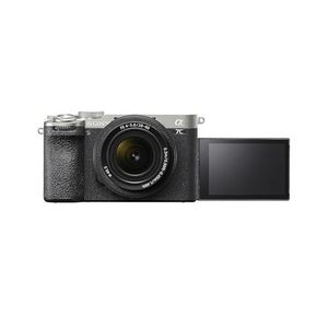 Silver Full-Frame Mirrorless Digital Video <b>Camera</b> with Compact Standard Zoom Lens Affordable HD Recording and Capture Features - Product Image 4