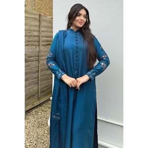 Blusa de Gasa con Cuello Mandarín-Inara - Product Image 1