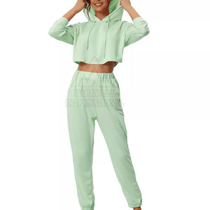 Design personnalisé de haute qualité best-seller pour femmes crop top survêtement coupe ajustée pour femmes crop top survêtement fabriqué en meilleure qualité - Product Image 1