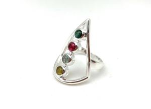 Boho Style Classical <b>Ring</b> Jewelry For Women Silver Jewelry 925 Sterling Silver Multi Stone Gemstone Handmade <b>Ring</b> Gift For Love - Product Image 2