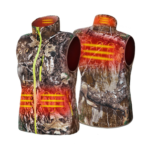 Gilet de chasse et de pêche en plein air, camouflage orange vif, matériau imperméable, respirant, chauffant, camouflage jungle, Pakistan - Product Image 1