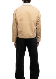 Fabricant de vêtements OEM, veste de travail en toile durable, style vintage, zippée, sur mesure pour hommes - Product Image 2