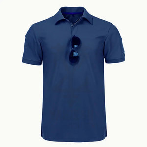 Chemises tricotées sur mesure pour hommes 2023, de haute qualité, séchage rapide, coton/fibre de bambou, manches courtes unies - Product Image 5