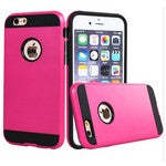 เคสโลหะขัดเงาแบบไฮบริดสำหรับ iPhone Se 3 2022/Se 2 2020 iPhone 7/ iPhone 8 4.7 นิ้ว สีชมพูร้อนแรง - Product Image 1