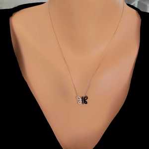 Collier papillon en argent sterling 925 plaqué or, style tendance, cadeau idéal - Product Image 3