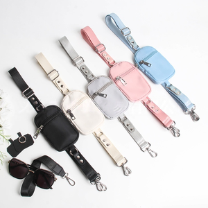 Correa ajustable para teléfono móvil con monedero con cremallera, bolsa para monedas, cordón para colgar el teléfono, cadena para llevar cruzada al cuerpo. - Product Image 1