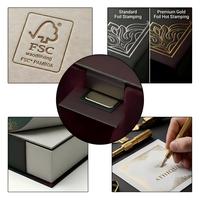 Scatola Regalo per Orologi in Cartone Rigido Nero Premium Personalizzata con Coperchio, Confezione Quadrata per Articoli di Alto Valore
