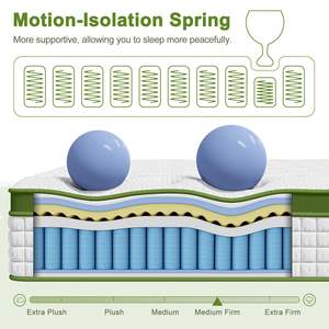 Matelas enroulable durable et respirant avec housse amovible, lit en mousse compressée sous vide pour chambre, villa, maison, transport facile - Product Image 5