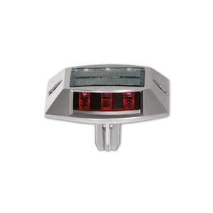 Botón de Señalización Vial LED Rojo con Energía Solar, Intermitente, con Anclaje/Varilla, Advertencia de Seguridad Vial, Reflectante de Grado Ingeniería, Sin Sonido, Turquía B2B - Product Image 1