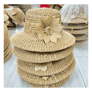 Chapeaux en jacinthe d'eau, fibre végétale naturelle de jacinthe, conçus pour les accessoires de mode en plein air, produits au Vietnam - Product Image 5