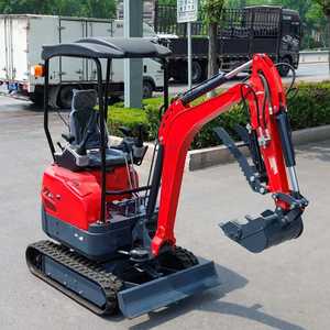 Mini-excavatrice compacte hydraulique sur chenilles de 1,2 tonne avec godet de creusement d'une capacité de 0,12 m³ et moteur diesel - Product Image 4