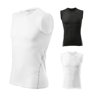 Débardeur sans manches mince de compression décontracté pour hommes maillot de sueur de gymnastique de forme physique à séchage rapide pour le cyclisme hauts actifs respirants - Product Image 5