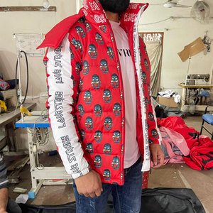 Veste d'hiver matelassée en toile à capuche de style nouveau, vente en gros, haute qualité, imperméable, respirante, écologique - Product Image 3