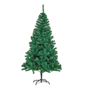 Sapin de Noël artificiel vert en PVC écologique Wanhui, design sapin, debout sur le sol, avec lumières LED blanc chaud, ornement - Product Image 5