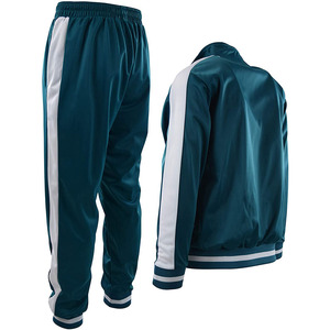 Cotton <b>Polyester</b> <b>Tracksuit</b> For Men Full Sleeves With Stand Collar OEM Service Wholesale Rate Trending Men Sets Adjustable Fabric - Product Image 6