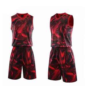 Ensemble de maillot de basket-ball par sublimation conçu en polyester léger pour une mobilité flexible - Product Image 3