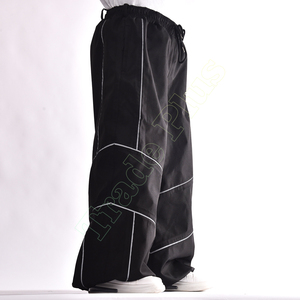 Pantalon de ski unisexe noir, taille à cordon de serrage, imperméable, respirant, coupe-vent, pantalon de snowboard pour adulte, taille plus - Product Image 4