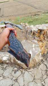 Thewizcrafts Vente en gros, service OEM/ODM personnalisé de haute qualité, hache en acier damas gravée, dos plat, HRC 58-60 - Product Image 5