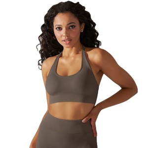 Hot Sexy cuello en V profundo a prueba de golpes deportes Yoga sujetador niñas gimnasio Fitness desgaste sujetador Top logotipo personalizado ropa para mujeres - Product Image 1