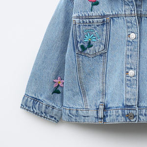 Dernière veste en jean brodée pour filles, tenues tendance pour filles, vêtements décontractés tendance pour l'extérieur, prix abordable, veste 2026 - Product Image 6