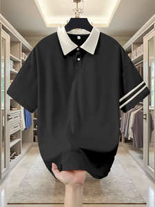 Polo d'été de haute qualité pour hommes T-shirt à col à revers respirant Chemises polo personnalisées avec logo T-shirts polo vierges - Product Image 5