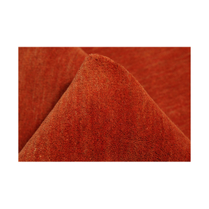 Alfombra Redonda de Lana Moderna, Hecha a Mano, con Diseño de Mechones, Color Naranja, Antideslizante y Apta para Mascotas, para Sala de Estar, Dormitorio y Pasillo - Product Image 3