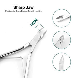 Coupe-ongles professionnel en acier inoxydable pour les doigts et les orteils, coupe précise, ouverture large de la mâchoire, design ergonomique équilibré - Product Image 5