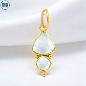 Nueva llegada de plata esterlina religiosa cristal cuarzo trillón joyería de piedras preciosas rodio plateado oferta limitada a granel al por mayor - Product Image 1