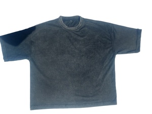 "Camiseta extragrande recortada de Jersey de 100% algodón con doble capa y estampado DTG" - Product Image 5