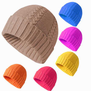 Gorro holgado elástico de poliéster personalizado Jacquard, gorro Unisex holgado, ligero, cálido, con Calavera, estilo Hip-Hop elástico para la playa - Product Image 2