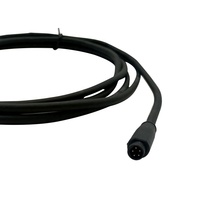Câble d'extension SVLEC Interroll 5 broches M8 Code B, prise à encliquetage avec gaine en PVC noire pour usage automobile, contrôle intelligent