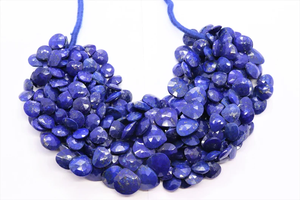 Lapis Lazuli ธรรมชาติทรงหัวใจลูกปัดอัญมณีสำหรับทำเครื่องประดับ6-7มม. หินหลวมศูนย์เจาะลูกปัดราคาพิเศษ - Product Image 5