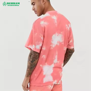 Nouvel Arrivage T-shirt Homme Uni Écologique 100% Coton Col Rond Coupe Ample Épaules Tombantes Décontracté - Product Image 4