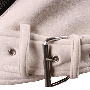 Cool Slim cuero cuello motocicleta chaqueta para mujer Otoño Invierno transpirable tejido a prueba de viento longitud Regular calidad Premium - Product Image 6