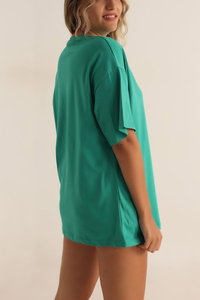 Camiseta de Mujer al Por Mayor del Mejor Fabricante, Camiseta Oversize de Manga Corta, Camiseta Extra Grande de Alta Calidad - Product Image 5