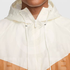 Good Quality Wholesale Price Hooded Canvas <b>Windbreaker</b> Jackets for Men Custom Size Rib Sleeves Waterproof Front Logo Streetwear - Product Image 3